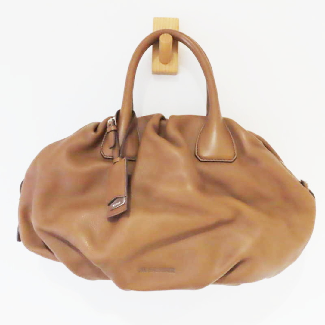 M01-k039 JIL SANDER ジルサンダー チャーム レザ―ハンドバッグ チャ