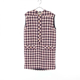 GUCCI - GUCCI ベルト付き スクエアG プリント ノースリーブ GUCCI - GUCCI ベルト付き スクエアG プリント ノースリーブ