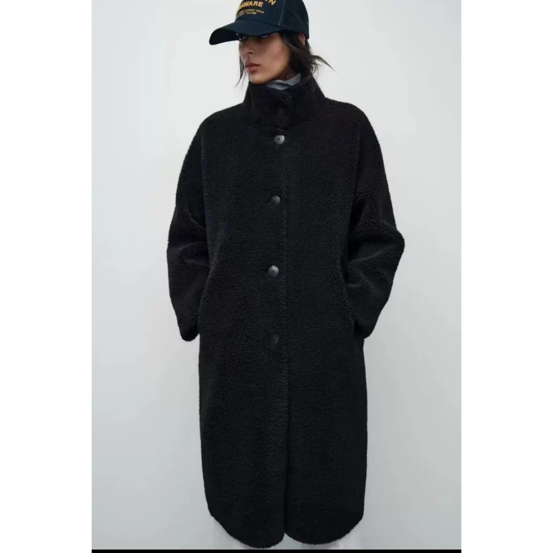 zara ザラ ボア ロングコート Lサイズ zara ザラ ボア ロングコート Lサイズ