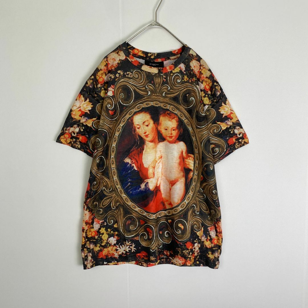 ジバンシー Tシャツ GIVENCHY マリア 総柄 リカルド期 ストレッチ M ジバンシー Tシャツ GIVENCHY マリア 総柄 リカルド期 ストレッチ M