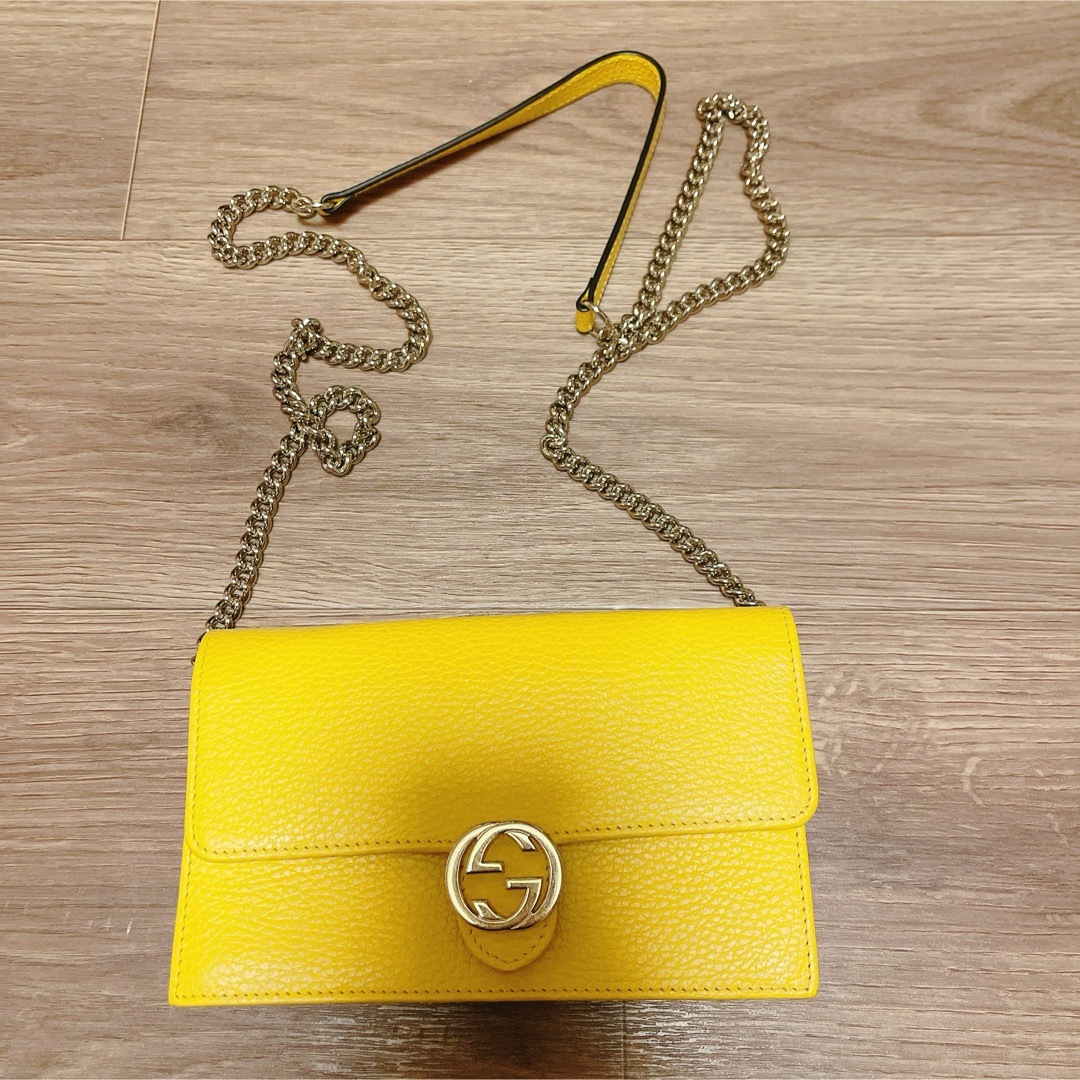 GUCCI ☆ 未使用 ☆ インターロッキングG チェーンウォレット GUCCI ☆ 未使用 ☆ インターロッキングG チェーンウォレット