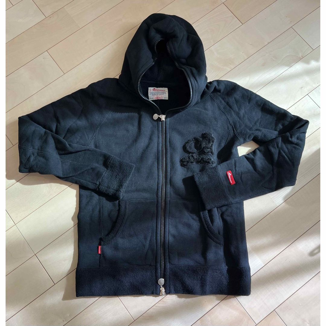 オールドサマー old summer ダブルジップパーカー ブラックS オールドサマー old summer ダブルジップパーカー ブラックS