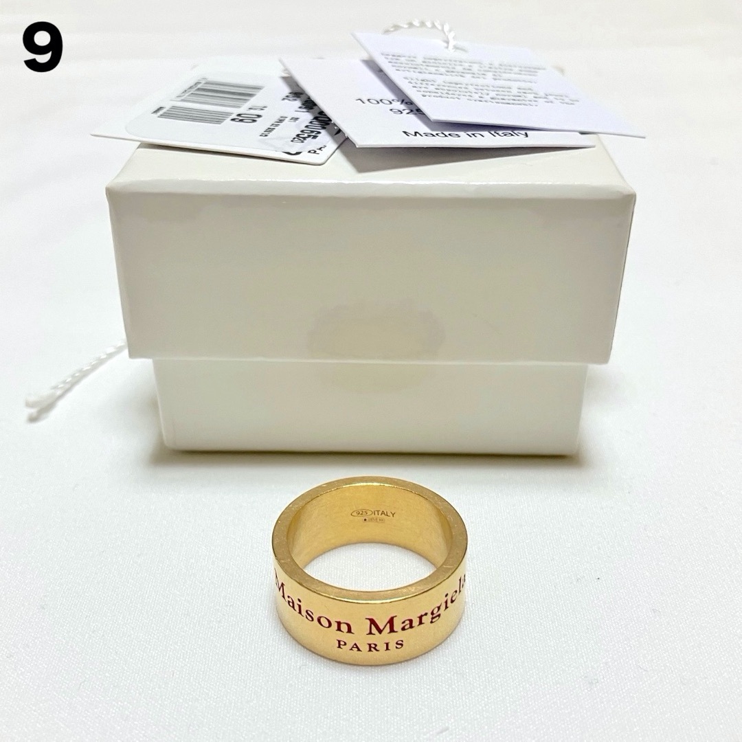 Maison Margiela（旧Maison Martin Margiela） - 新品 9 マルジェラ 22ss ブランドロゴリング 指輪 金 17169