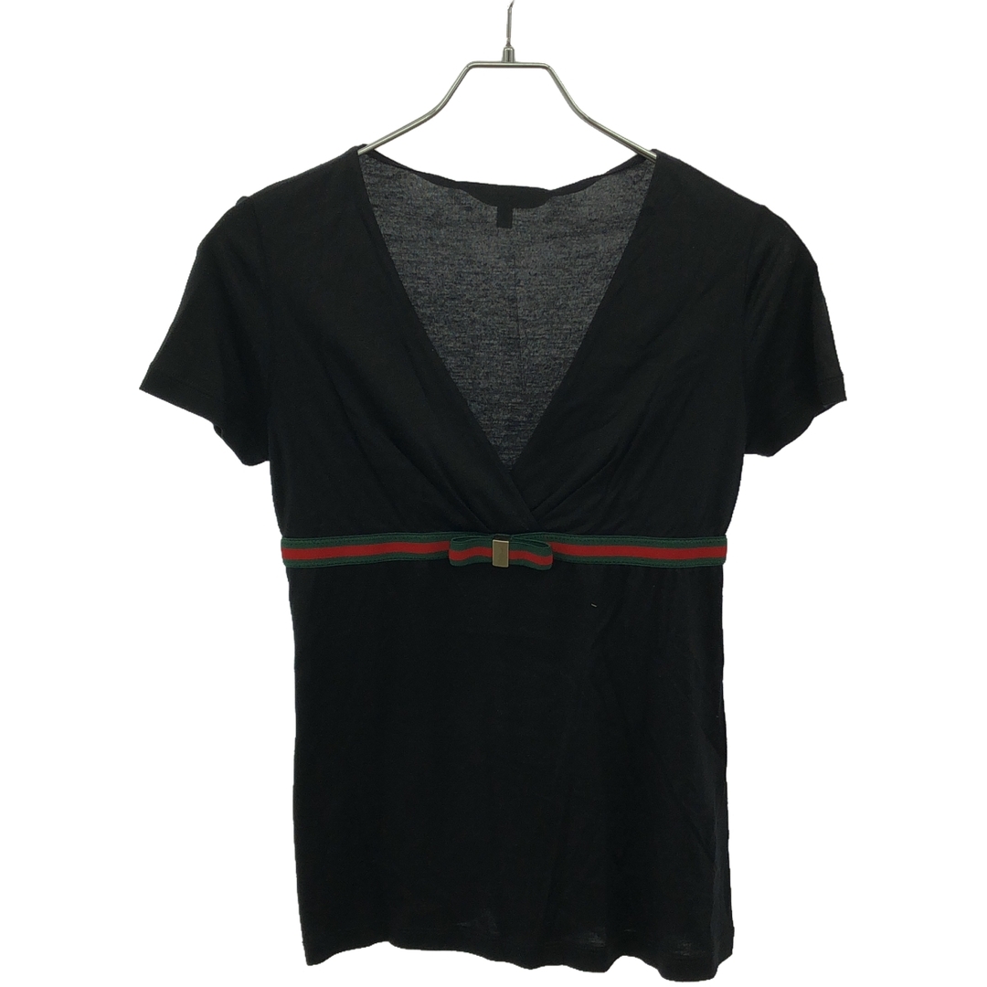 GUCCI グッチ シェリーラインリボンレーヨントップス 284477 GUCCI グッチ シェリーラインリボンレーヨントップス 284477