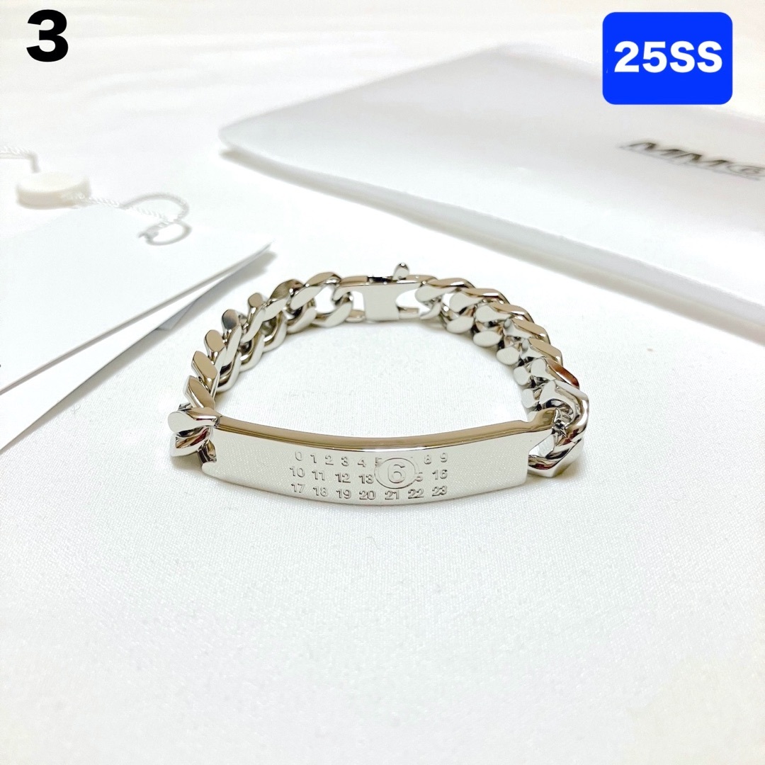 MM6 - 新品 3 25ss マルジェラ MM6 アノニマスロゴブレスレット 17156