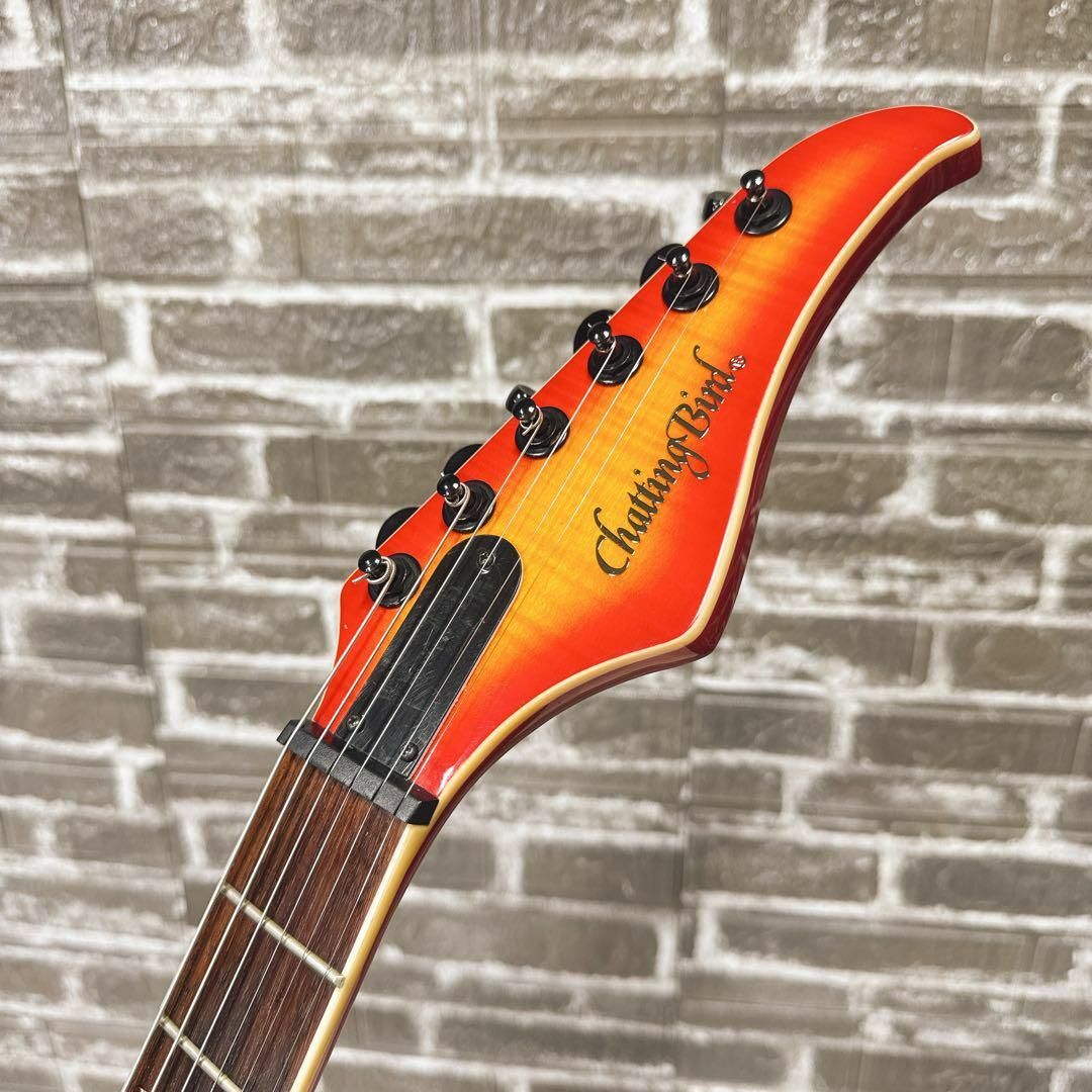 Chatting Bird フライングVタイプ フレイムトップ!セットネック仕様 Chatting Bird フライングVタイプ フレイムトップ!セットネック仕様