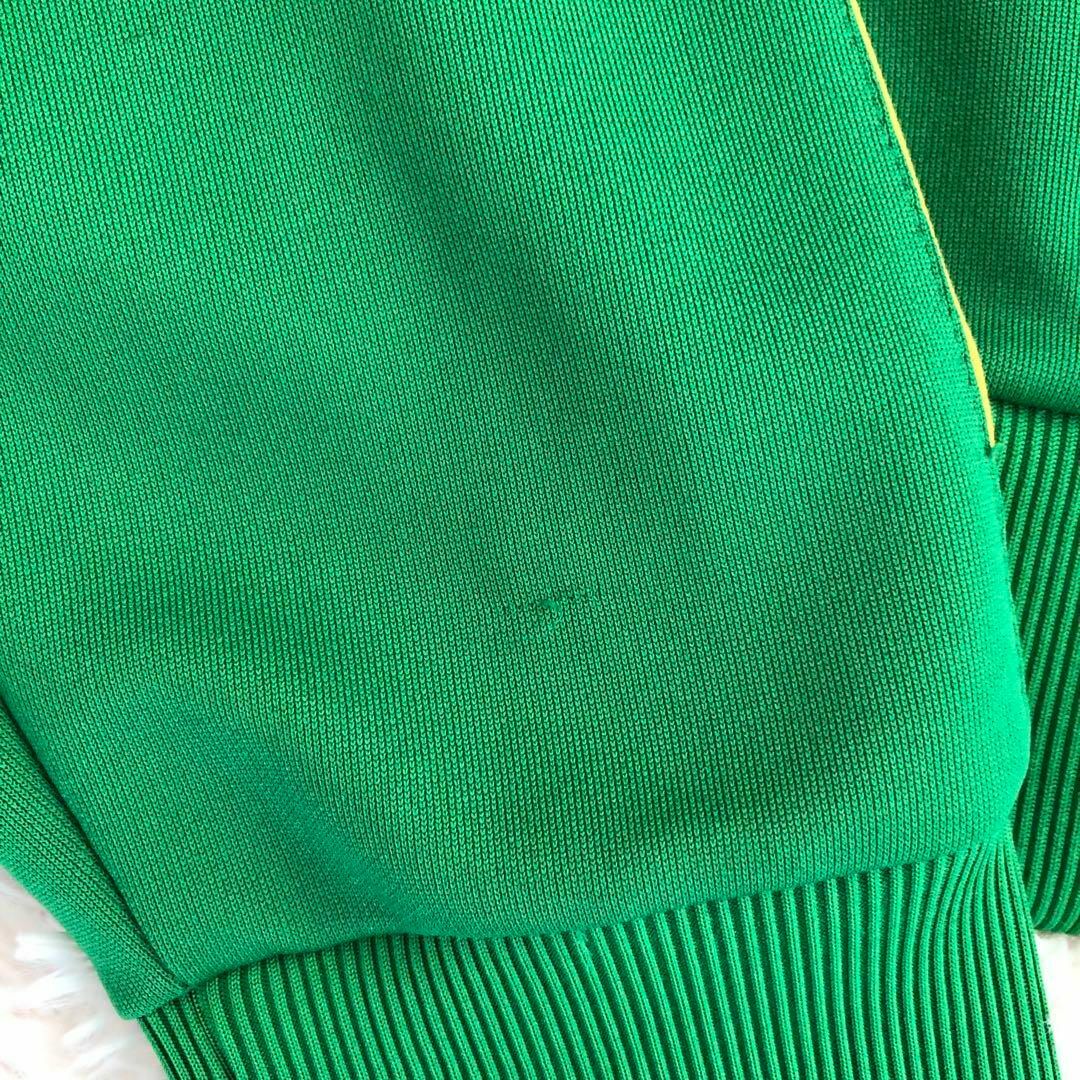 PUMA - プーマPUMAトラックジャケットグリーン黄色L古着ジャージ PUMA - プーマPUMAトラックジャケットグリーン黄色L古着ジャージ