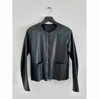 UNUSED - レザーボンバージャケット 軍物 シープ 古着 の通販 by UNUSED - レザーボンバージャケット 軍物 シープ 古着 の通販 by
