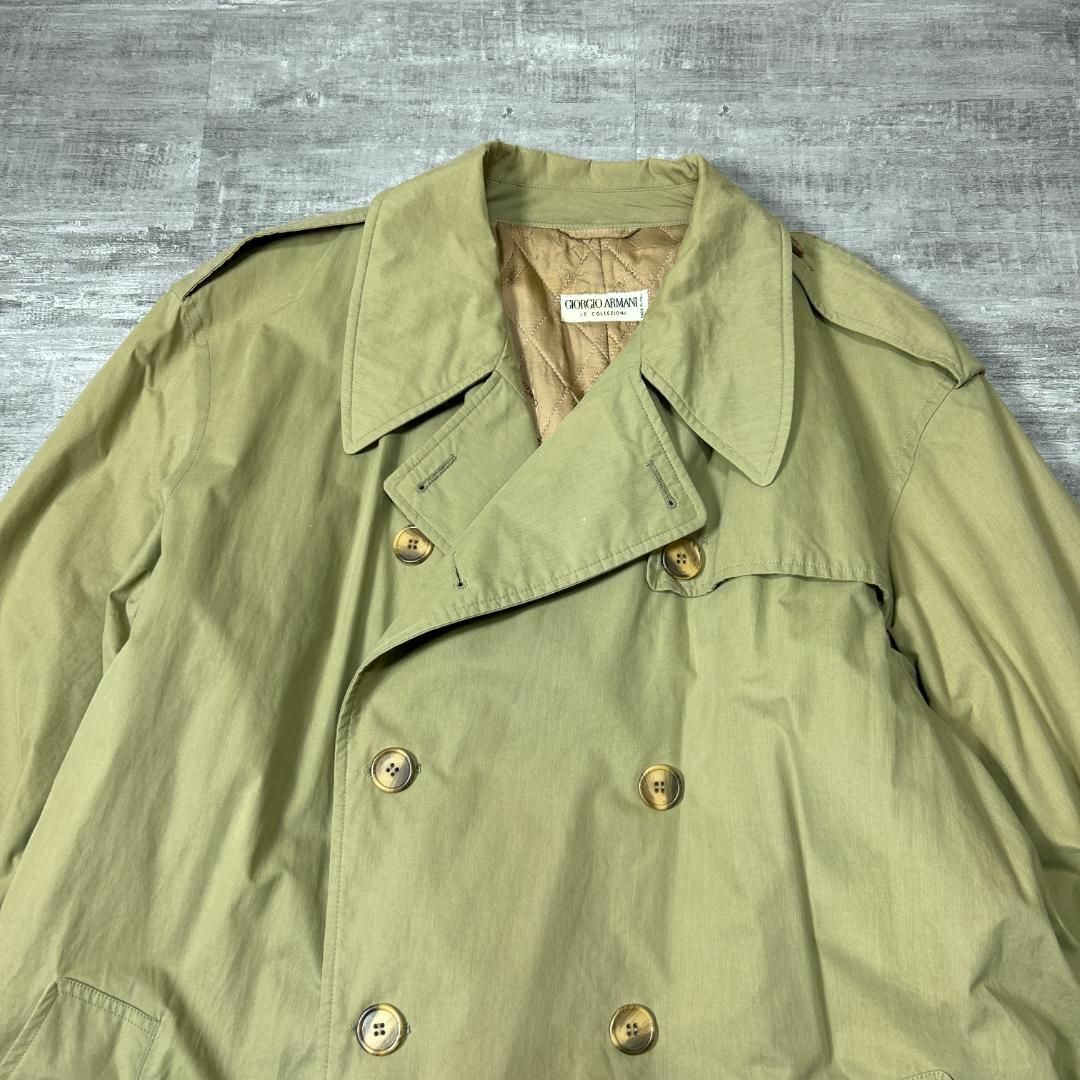 80s GIORGIO ARMANI ジョルジオアルマーニ ダブルトレンチコート 80s GIORGIO ARMANI ジョルジオアルマーニ ダブルトレンチコート