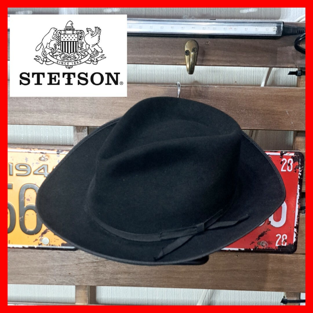 定価5.5万 STETSON ラビットファー ストライナー 中折れフェルト 定価5.5万 STETSON ラビットファー ストライナー 中折れフェルト