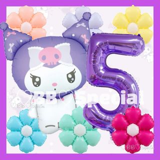 サンリオ(サンリオ)のBIG全身クロミちゃん　風船　誕生日　飾り　ナンバーバルーン　5【数字変更OK】(その他)