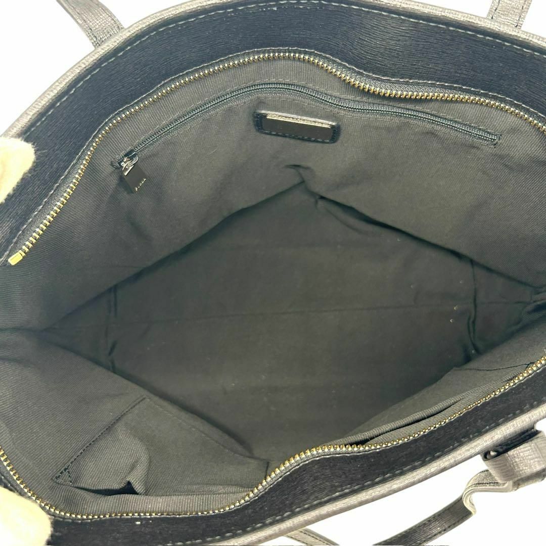 美品 1358 FURLA トートバッグ A4 肩掛け デイジー レザー 黒 美品 1358 FURLA トートバッグ A4 肩掛け デイジー レザー 黒