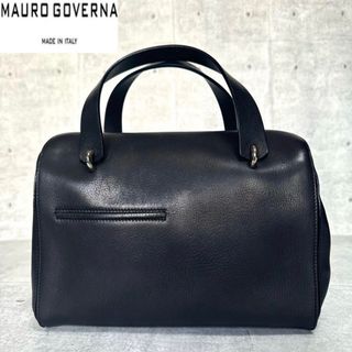 良品】MAURO GOVERNA ブラック レザー シルバー金具 良品】MAURO GOVERNA ブラック レザー シルバー金具
