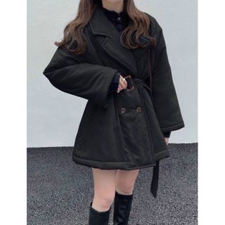 GRL - 最終値下げ‼️リボンベルト付きファーフードロングダウン GRL - 最終値下げ‼️リボンベルト付きファーフードロングダウン
