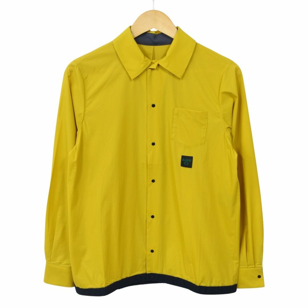 美品 ブドー BUDO Layered Shirt yellow 長袖 シャツ Sサイズ 美品 ブドー BUDO Layered Shirt yellow 長袖 シャツ Sサイズ