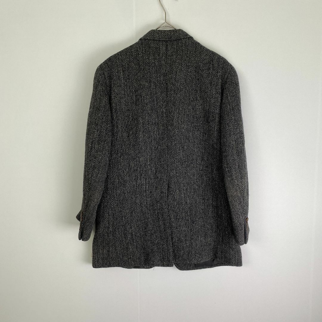 イギリス製】Harris Tweed テーラードジャケット XL ウール100