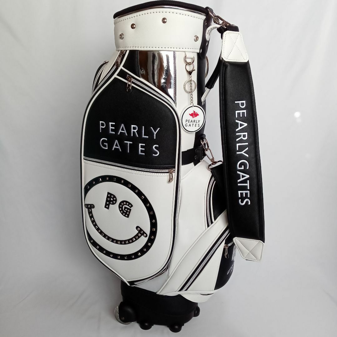 【新品・未使用】キャスター付き PEARLY GATES キャディバッグ スポーツ/アウトドアのゴルフ(バッグ)の商品写真