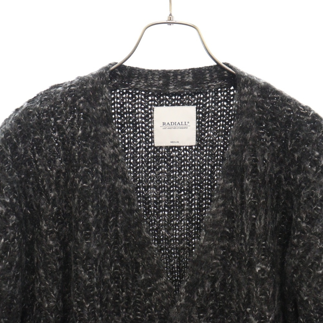 RADIALL(ラディアル)のRADIALL ラディアル 23AW FARMER CARDIGAN SWEATER L/S ポリエステルニットカーディガン ブラック RAD-23AW-KNIT005 メンズのトップス(カーディガン)の商品写真