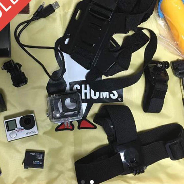 GoPro(ゴープロ)のgoprohero4 silver スマホ/家電/カメラのカメラ(コンパクトデジタルカメラ)の商品写真