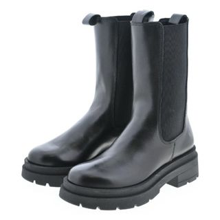 エネス(ENESS)のENESS エネス ブーツ EU35(21.5cm位) 黒 【古着】【中古】(ブーツ)