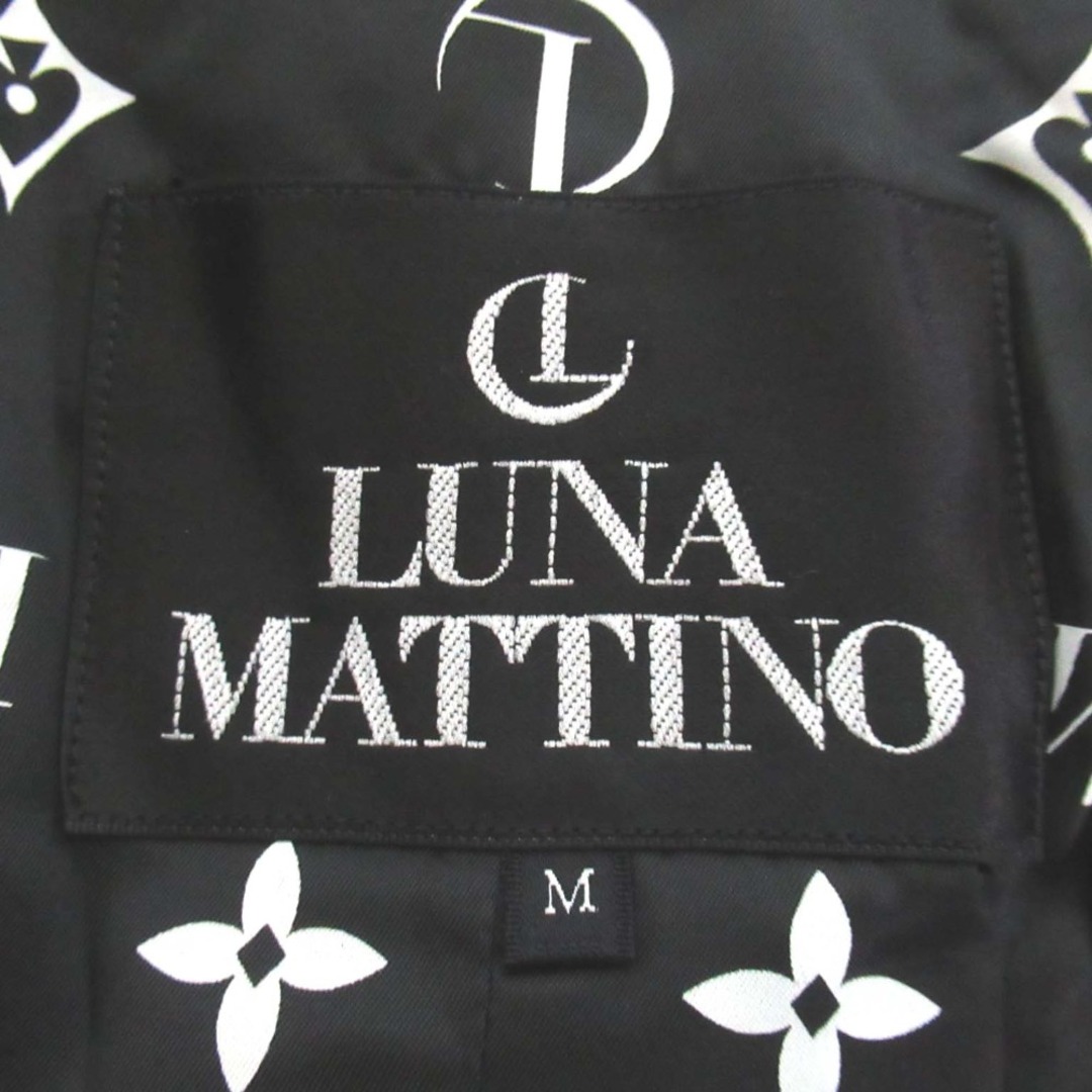 美品 LUNA MATTINO ルナマティーノ コード刺繍 型押しロゴボタン 美品 LUNA MATTINO ルナマティーノ コード刺繍 型押しロゴボタン