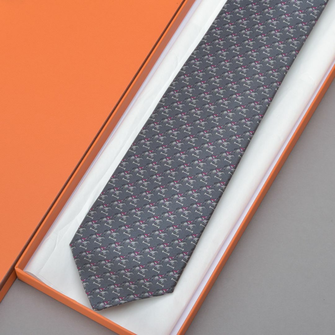 HERMES - 未使用◇HERMES エルメス 乗馬柄 ネクタイ シルク HERMES - 未使用◇HERMES エルメス 乗馬柄 ネクタイ シルク