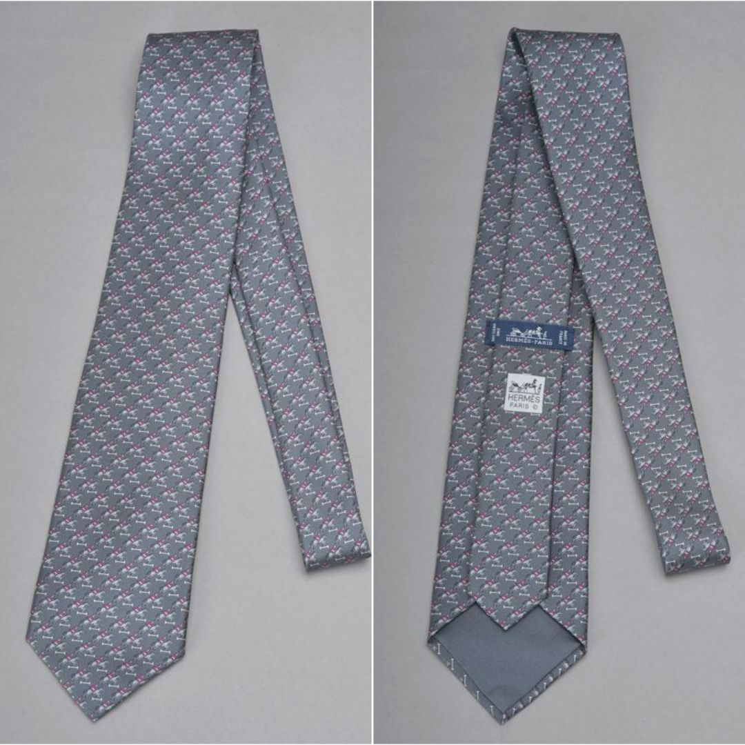 HERMES - 未使用◇HERMES エルメス 乗馬柄 ネクタイ シルク HERMES - 未使用◇HERMES エルメス 乗馬柄 ネクタイ シルク