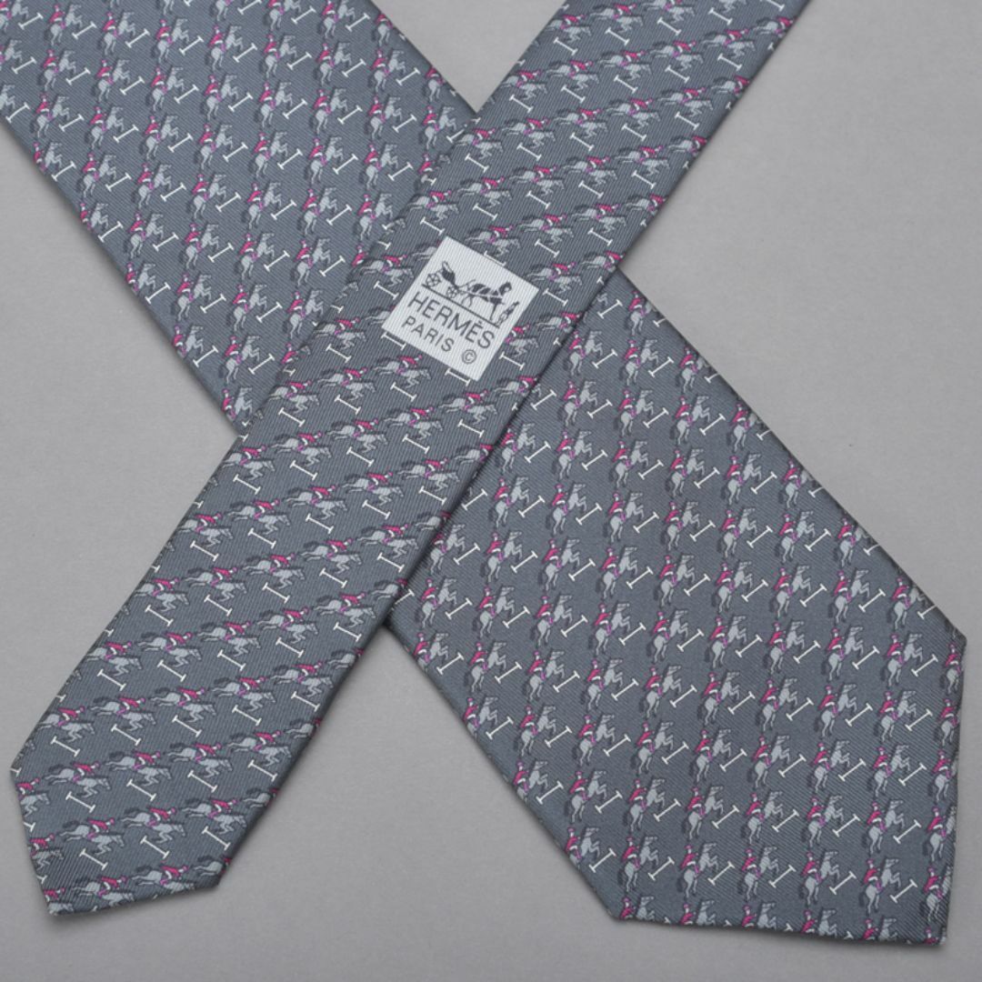 HERMES - 未使用◇HERMES エルメス 乗馬柄 ネクタイ シルク HERMES - 未使用◇HERMES エルメス 乗馬柄 ネクタイ シルク