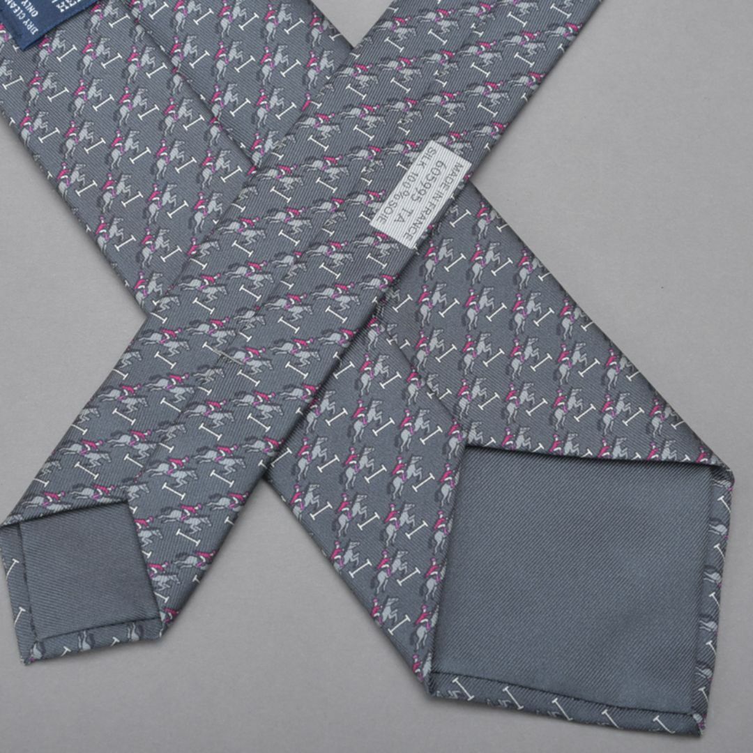 HERMES - 未使用◇HERMES エルメス 乗馬柄 ネクタイ シルク HERMES - 未使用◇HERMES エルメス 乗馬柄 ネクタイ シルク