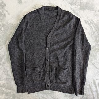 UNIQLO - Uniqlo U フレンチリブカーディガン ブラック XLサイズ UNIQLO - Uniqlo U フレンチリブカーディガン ブラック XLサイズ