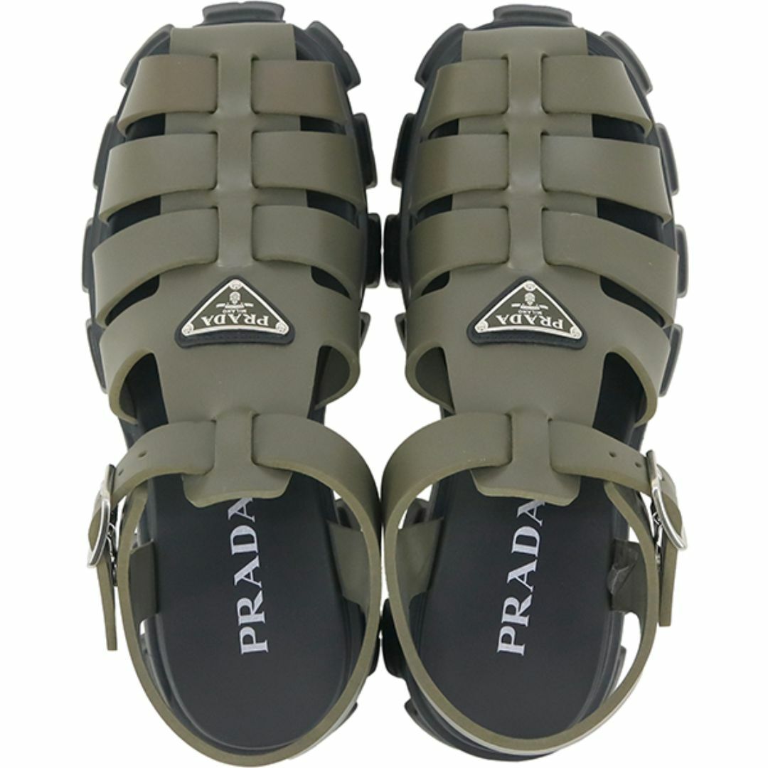 人気/最終値下げ】PRADA モノリス ラバーサンダル カーキ