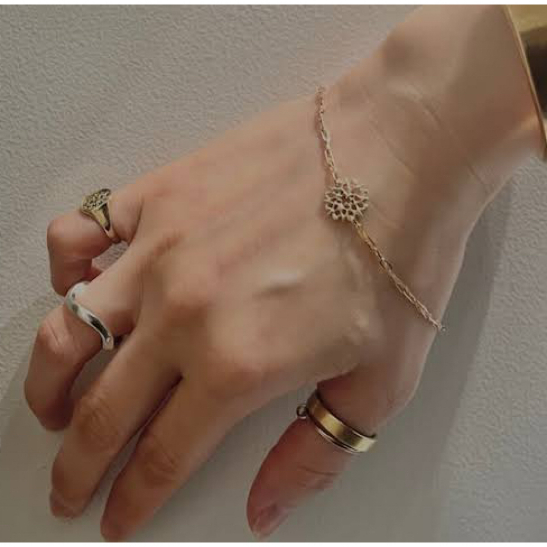 KAORU laceflower ブレスレット ピンクゴールド KAORU laceflower ブレスレット ピンクゴールド