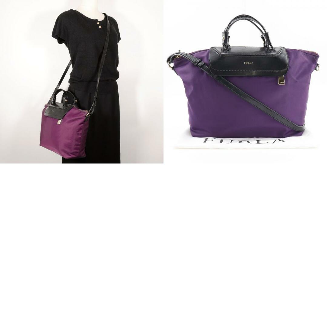 FURLA - 【Furla】フルラ 2WAYショルダー ナイロン 紫 FURLA - 【Furla】フルラ 2WAYショルダー ナイロン 紫