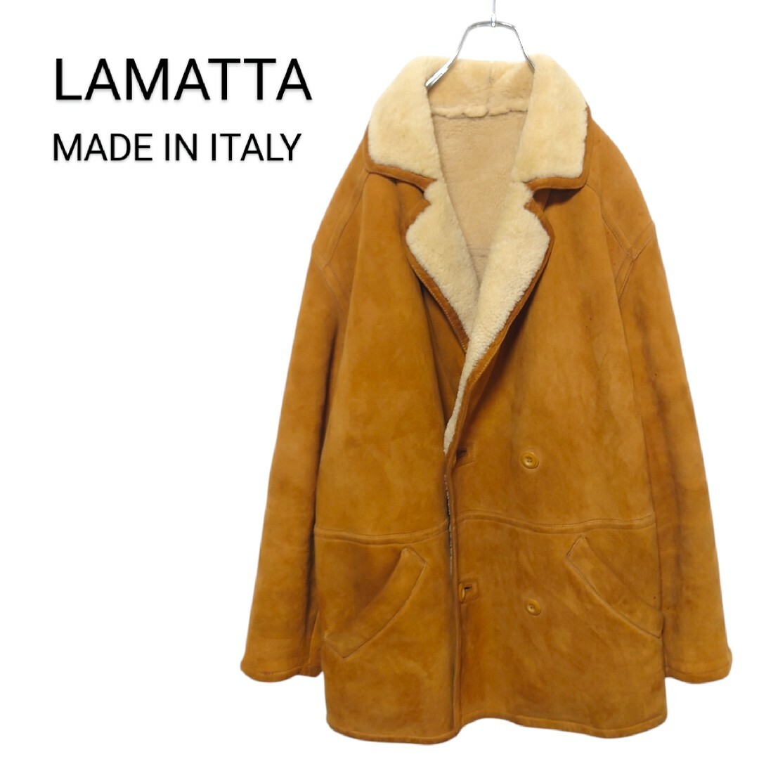 VINTAGE - 【LAMATTA】イタリア製 高級 本革 ムートンレザー VINTAGE - 【LAMATTA】イタリア製 高級 本革 ムートンレザー