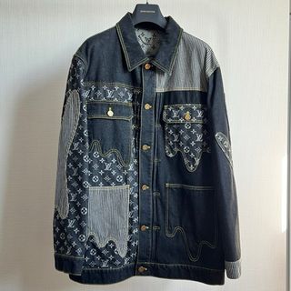 LOUIS VUITTON - ルイヴィトン モノグラムデニムジャケット LOUIS VUITTON - ルイヴィトン モノグラムデニムジャケット