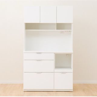 ニトリ - 【ニトリ】食器棚 カップボード DAHLIA-80KB-WH 美品の ニトリ - 【ニトリ】食器棚 カップボード DAHLIA-80KB-WH 美品の