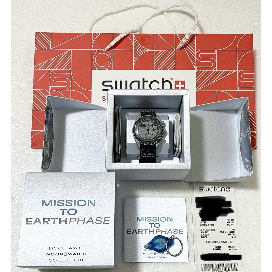 MoonSwatch Mission to Earthphaseアースフェイズ MoonSwatch Mission to Earthphaseアースフェイズ