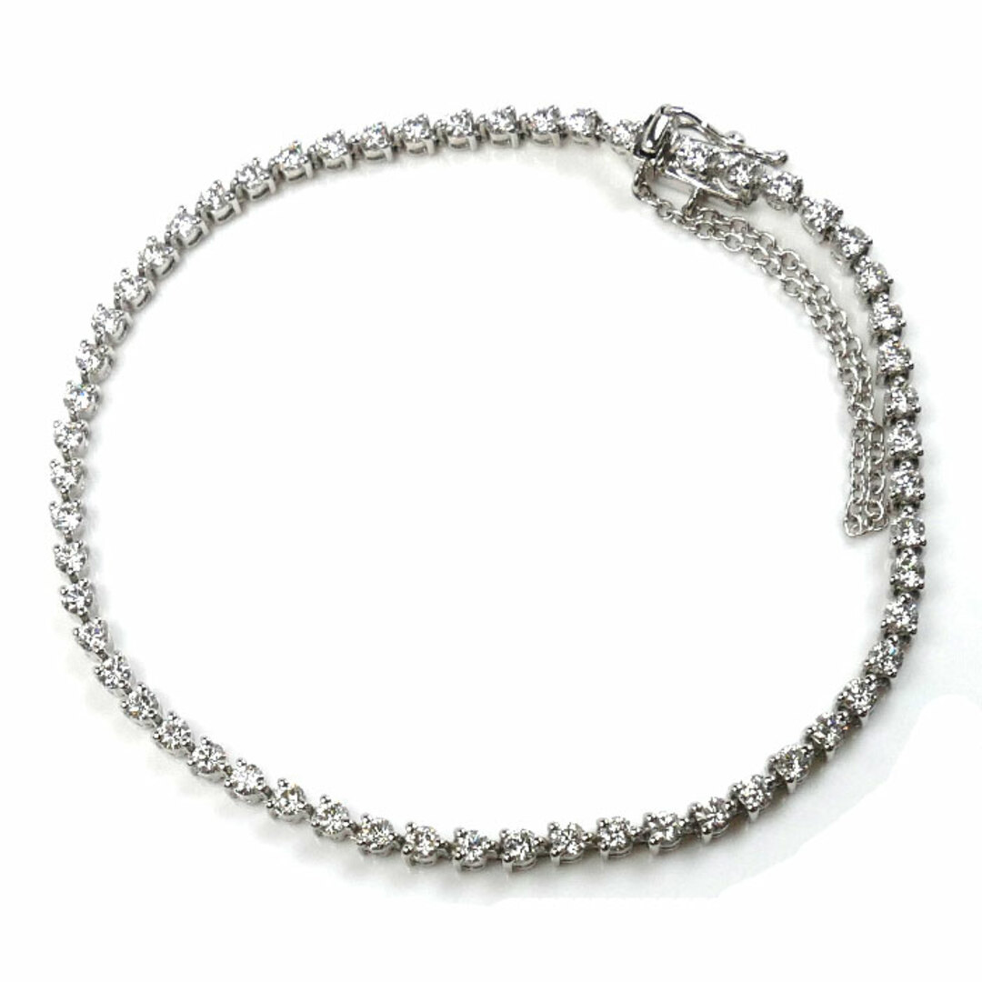 ダイヤモンドブレスレット k18 ホワイトゴールド 2.01カラット