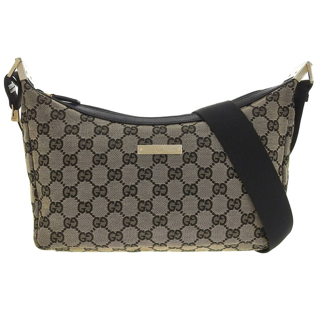 GUCCI - 【本物保証】 グッチ GUCCI GGキャンバス ロゴ GG柄 斜め掛け ショルダーバッグ 019 0433 002122 バッグ グレー