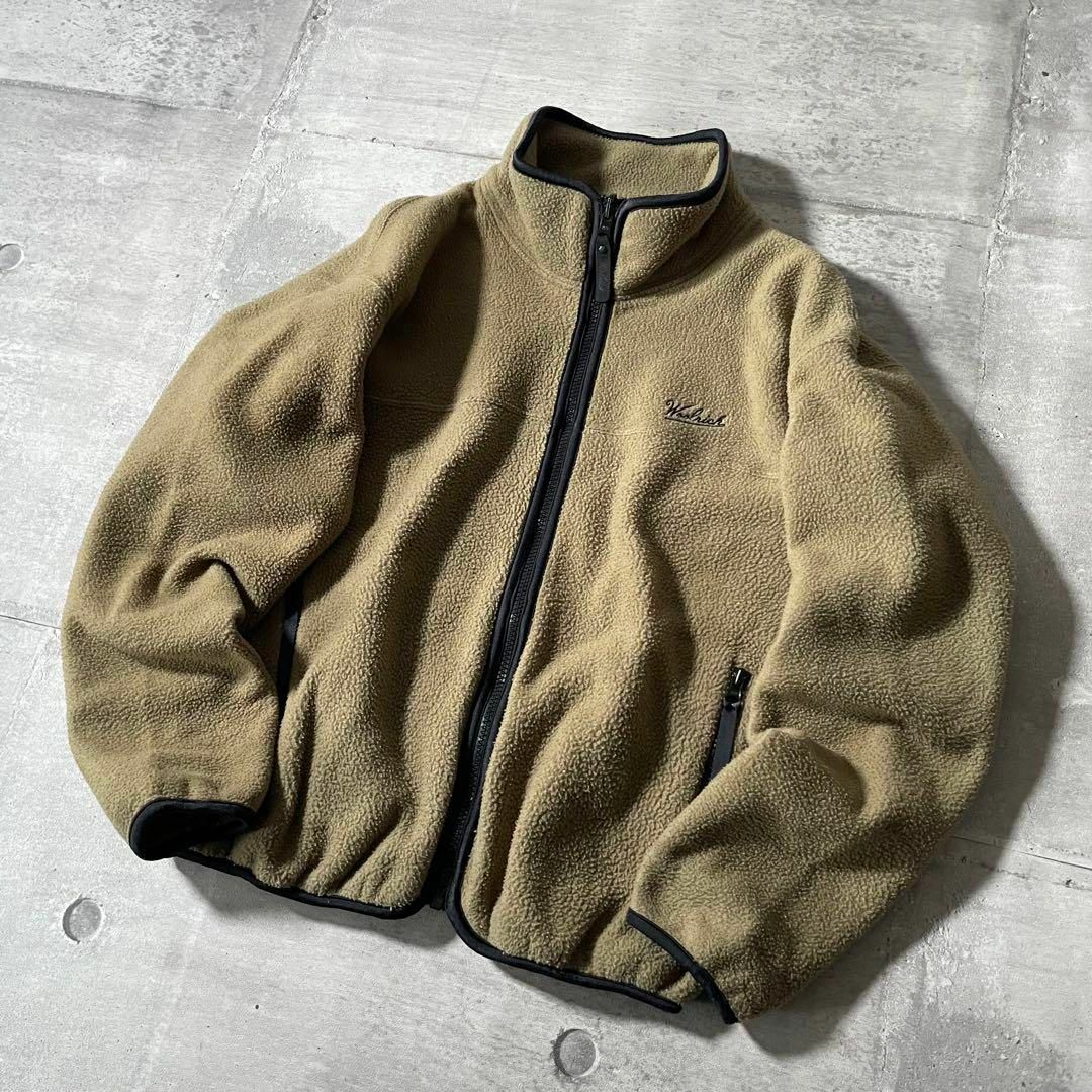 WOOLRICH - 90s vintage WOOLRICH フリースジャケット ジップ WOOLRICH - 90s vintage WOOLRICH フリースジャケット ジップ