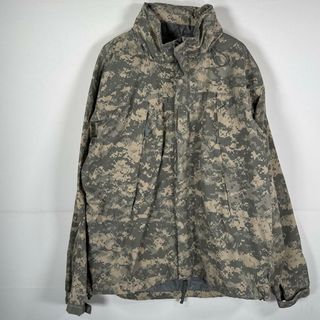 古着 ミリタリージャケット ナイロンジャケット デジカモ 米軍 カモフラ ライトアウター 迷彩 medium  long  グレー メンズ(その他)