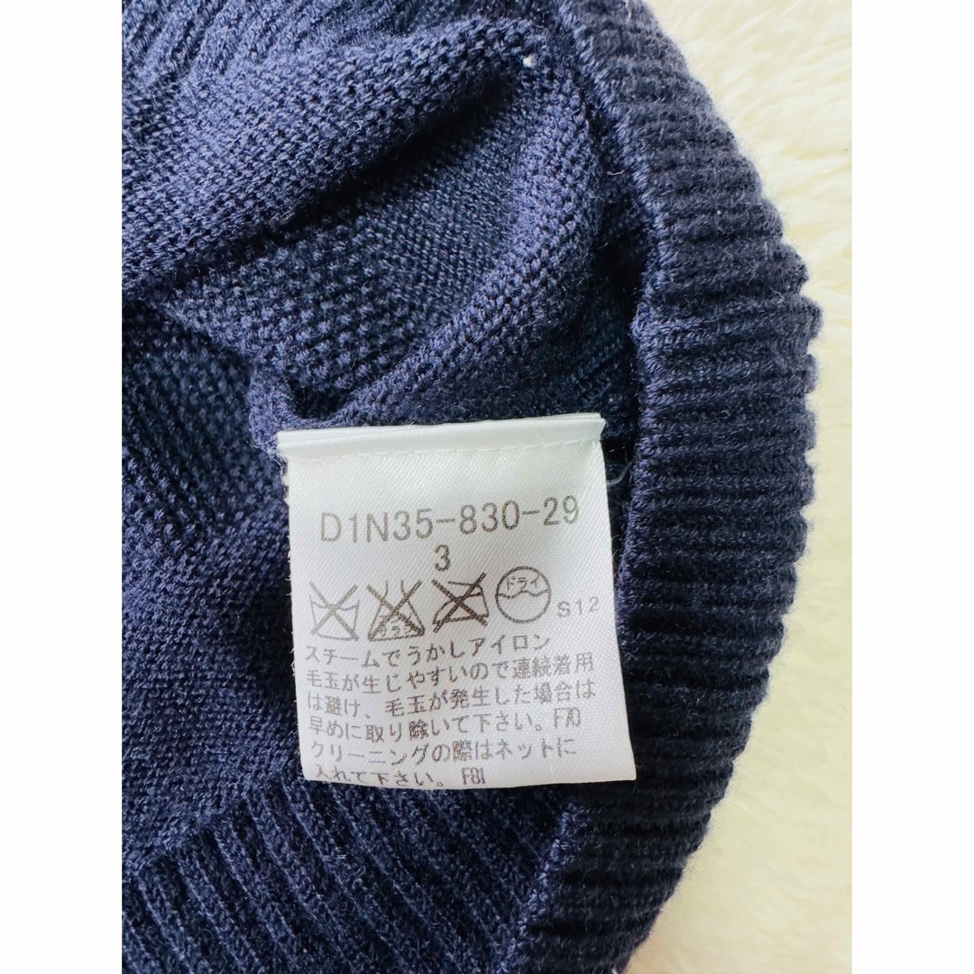 Burberryブラックレーベル ニット セーター 長袖 ネイビー Burberryブラックレーベル ニット セーター 長袖 ネイビー