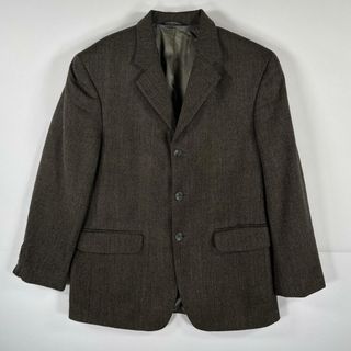 ブルックスブラザーズ(Brooks Brothers)の古着 ブルックスブラザーズ Brooks Brothers ヘリンボーン テーラードジャケット ブレザー ウール スーツ 38  ブラウン メンズ(その他)