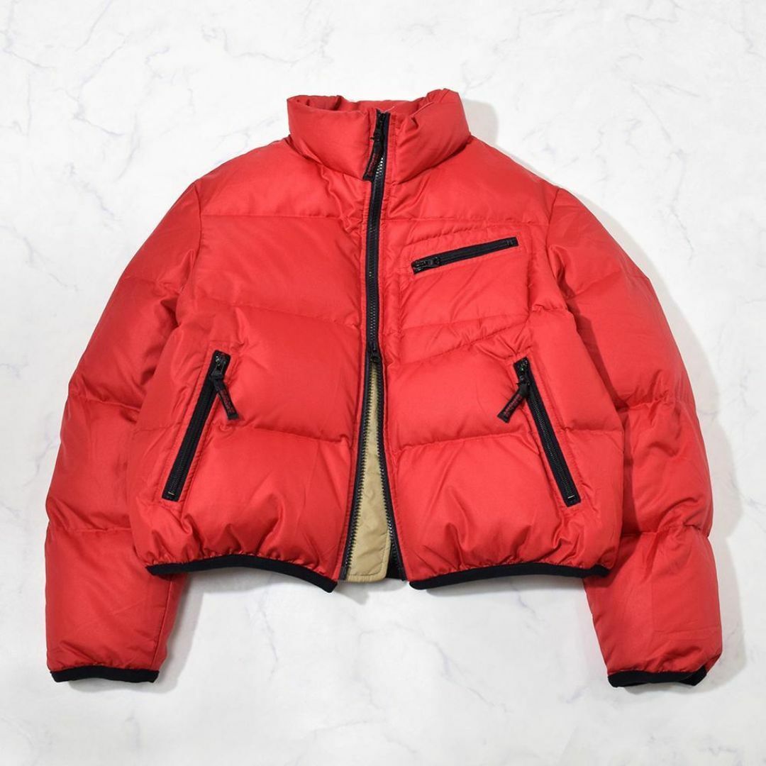 90s ラルフローレン POLO SPORT ヌプシ 短丈 ダウンジャケット 赤 90s ラルフローレン POLO SPORT ヌプシ 短丈 ダウンジャケット 赤