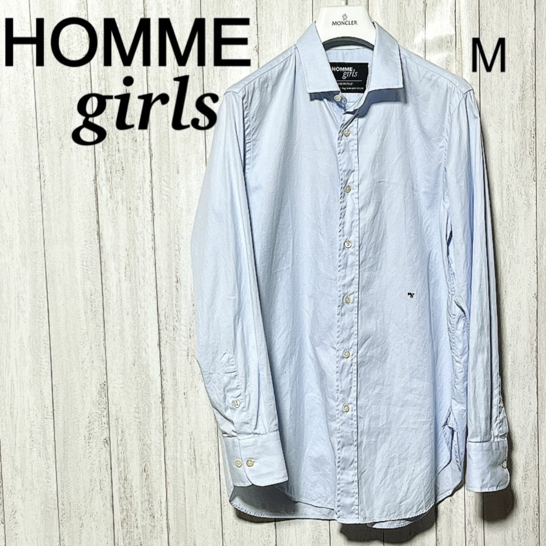 オムガールズ シャツ M Homme Girls クラシック ロングシャツ
