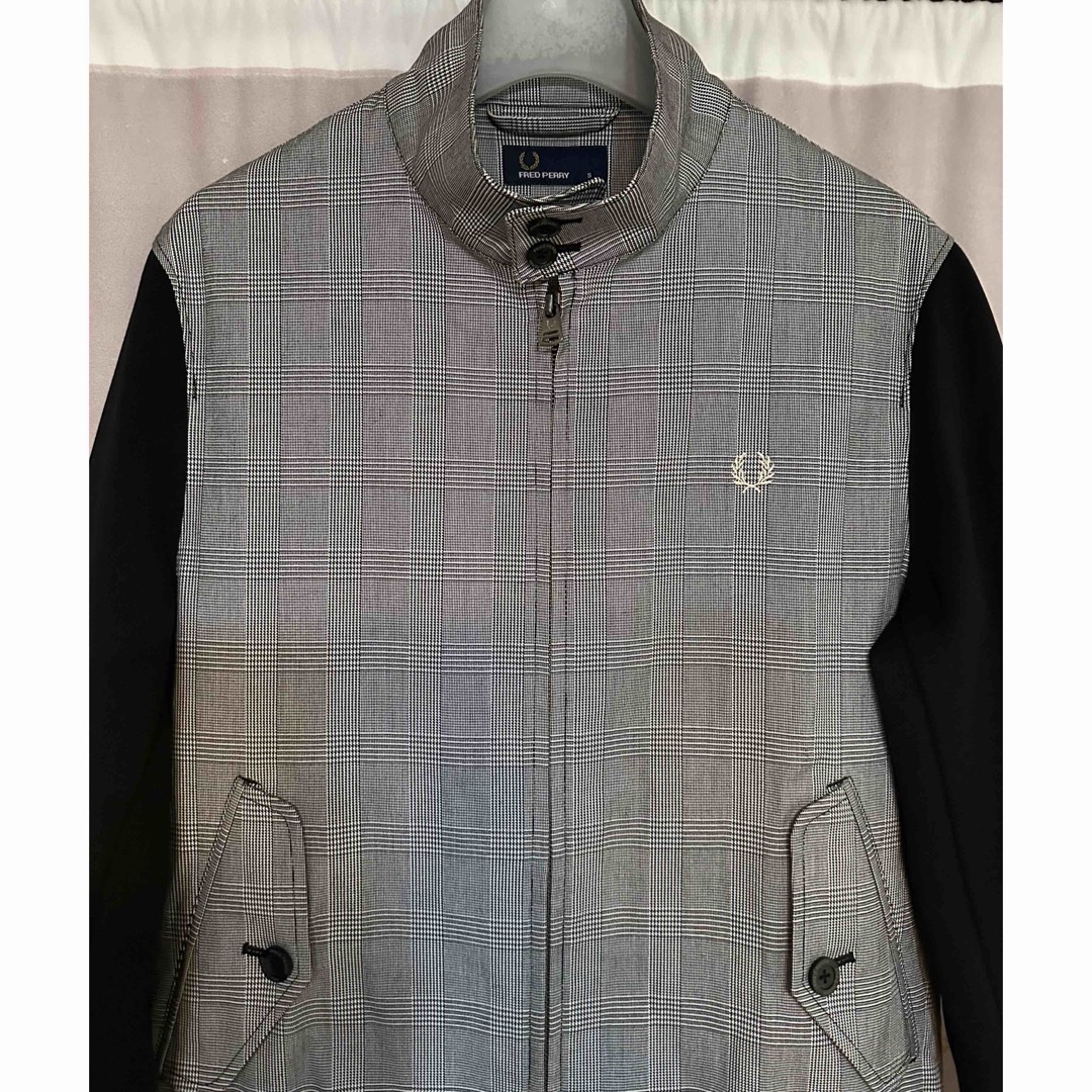 FRED PERRY - フレッドペリー 月桂樹 刺繍 グレンチェック FRED PERRY - フレッドペリー 月桂樹 刺繍 グレンチェック