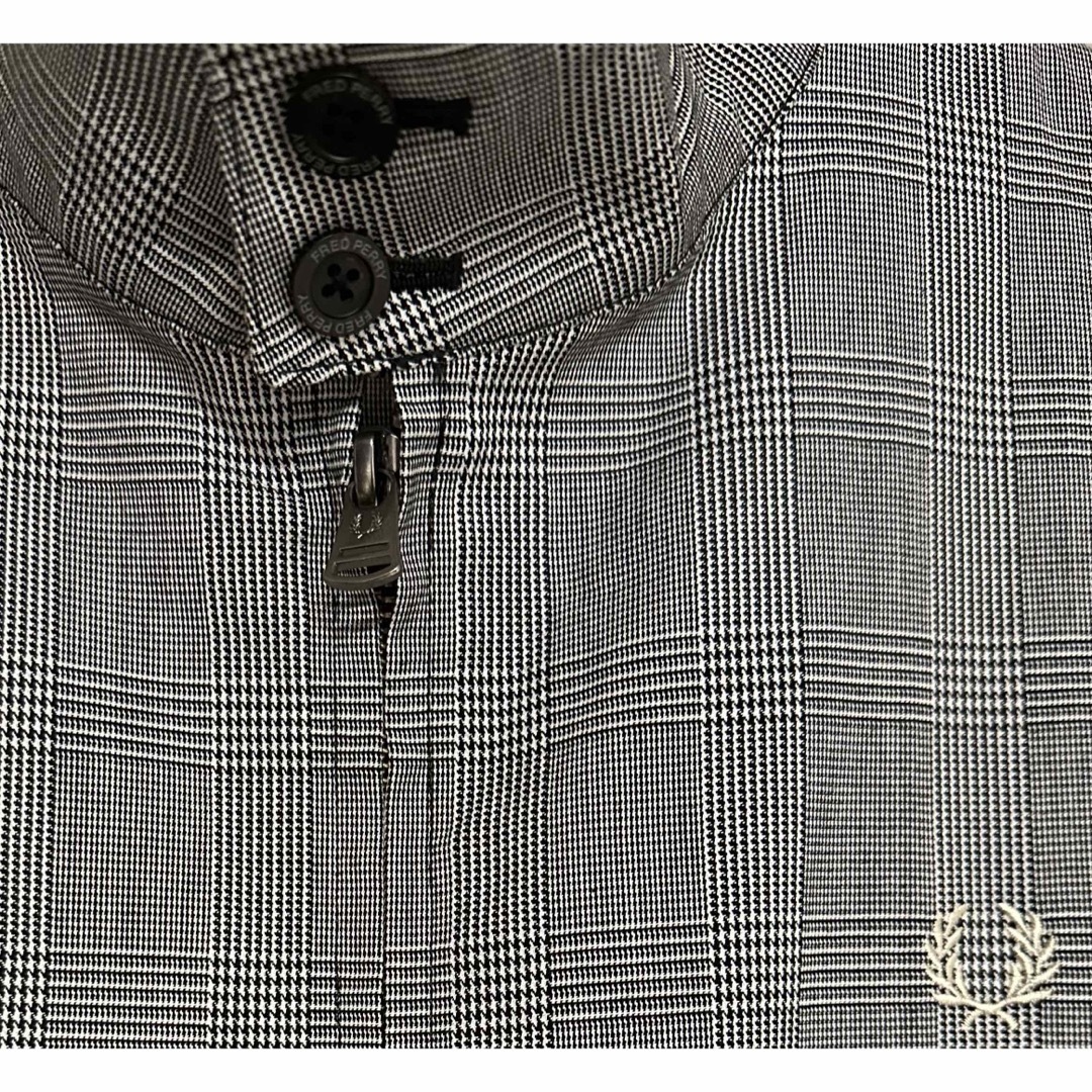 FRED PERRY - フレッドペリー 月桂樹 刺繍 グレンチェック FRED PERRY - フレッドペリー 月桂樹 刺繍 グレンチェック