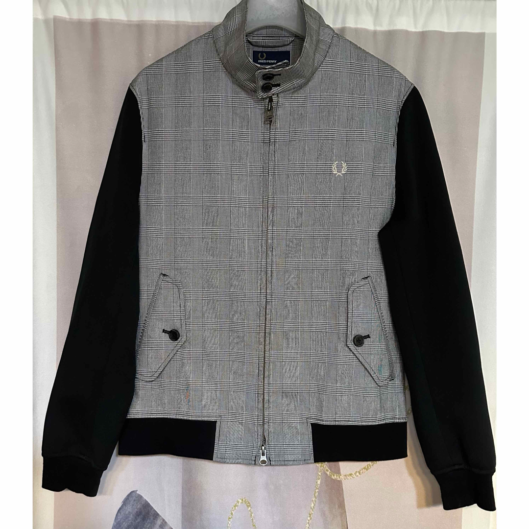 FRED PERRY - フレッドペリー 月桂樹 刺繍 グレンチェック FRED PERRY - フレッドペリー 月桂樹 刺繍 グレンチェック