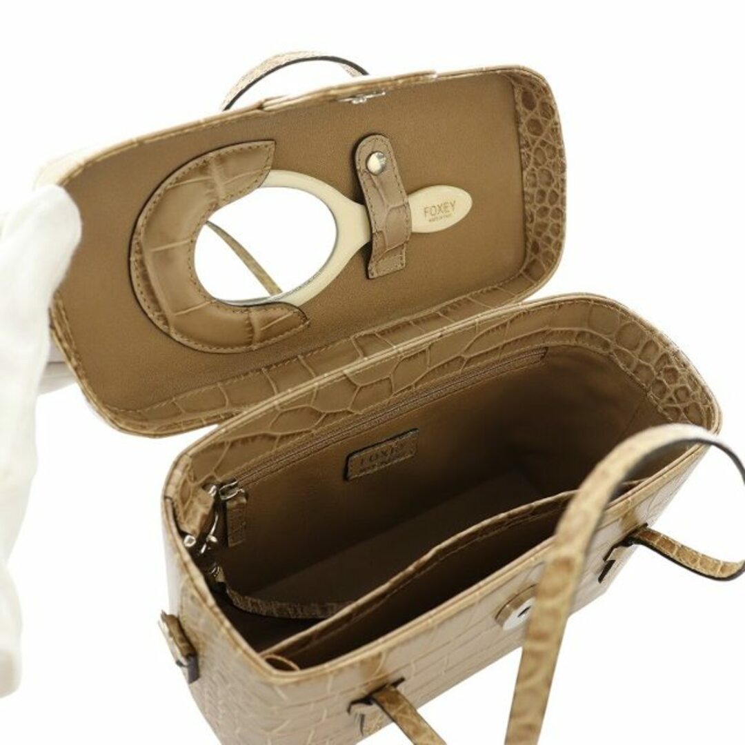 FOXEY - フォクシー Bag Gateau au chocolat 2WAYバッグ 茶の FOXEY - フォクシー Bag Gateau au chocolat 2WAYバッグ 茶の