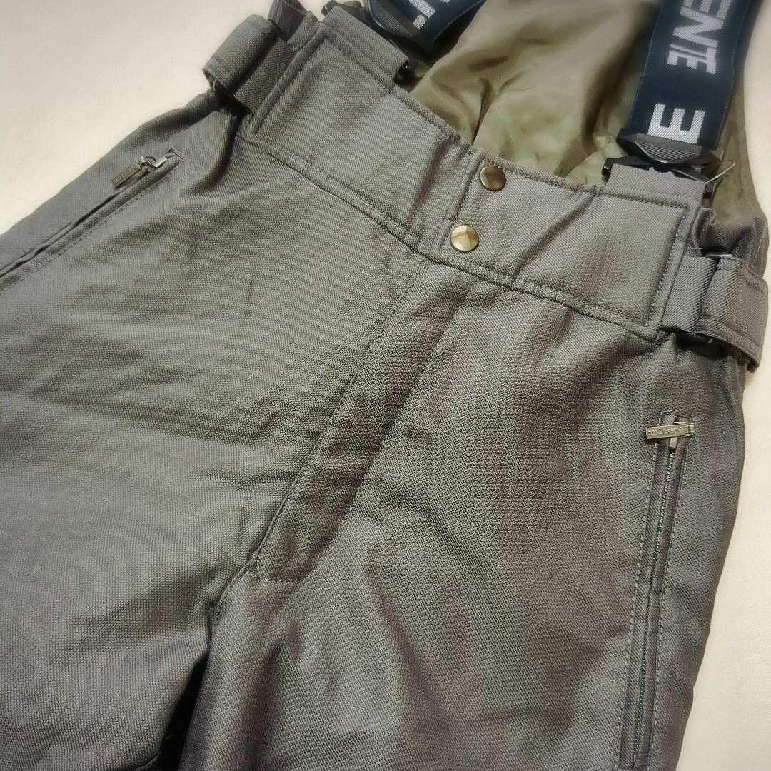 3186デサント スキーウェア ビブパンツ グレー つなぎ Sサイズ